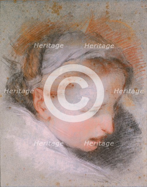 Head of a Woman, 1568-1569. Artist: Barocci, Federigo (1528-1612)