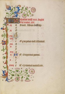 March Calendar Page; Book of Hours, after 1460. Creator: Unknown.