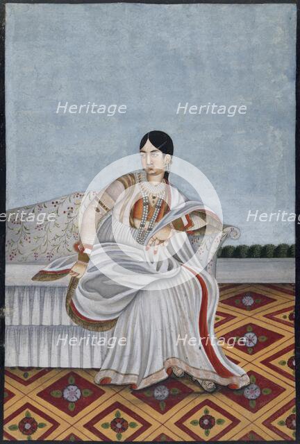 Indian dancing girl, c1780-1790.  Creator: Unknown.