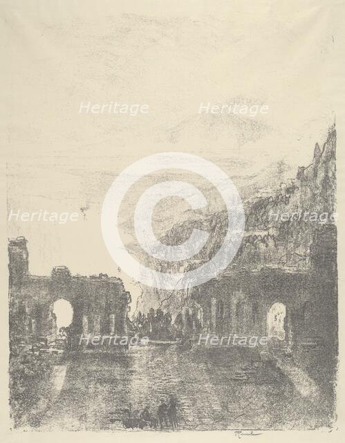 Aetna Over Taormina, 1913. Creator: Joseph Pennell.