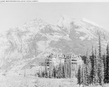Banff Springs Hotel and Mt. Rundle, Alberta, between 1900 and 1906. Creator: Unknown.