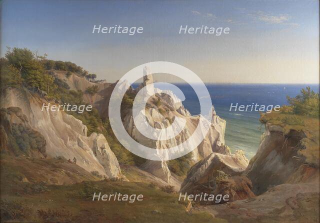 The Cliffs of the Island of Mon, 1842. Creator: Louis Gurlitt.