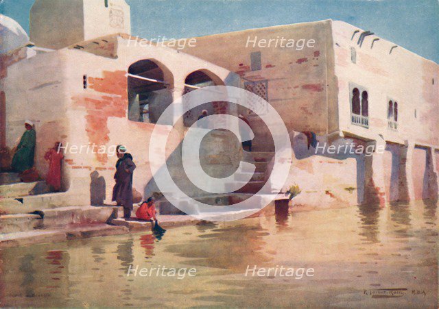 'A Water-Side Mosque at Menzala', c1880, (1904). Artist: Robert George Talbot Kelly.