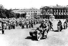 German troops in the lace de l'Etoile, Paris, 1940. Artist: Unknown