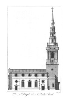 'St. Briget alias St. Brides Church.', mid 18th century. Artist: William Henry Toms.