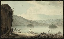 Barzon's Wake Lake, Lancashire, 1753-1807. Creators: Unknown, Sawrey Gilpin.