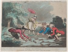 Frog Hunting, April 20, 1790., April 20, 1790. Creator: Thomas Rowlandson.