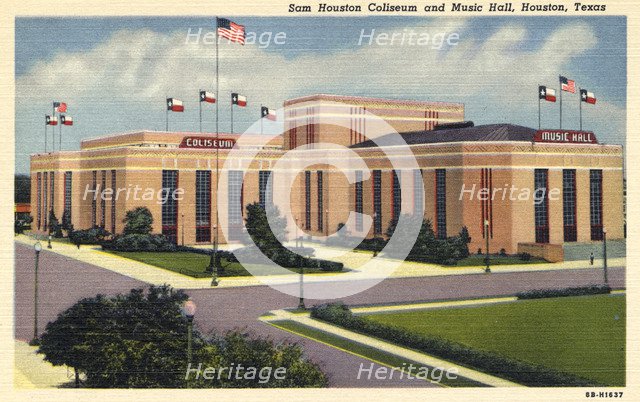 Sam Houston Coliseum and Music Hall, Houston, Texas, USA, 1948. Artist: Unknown