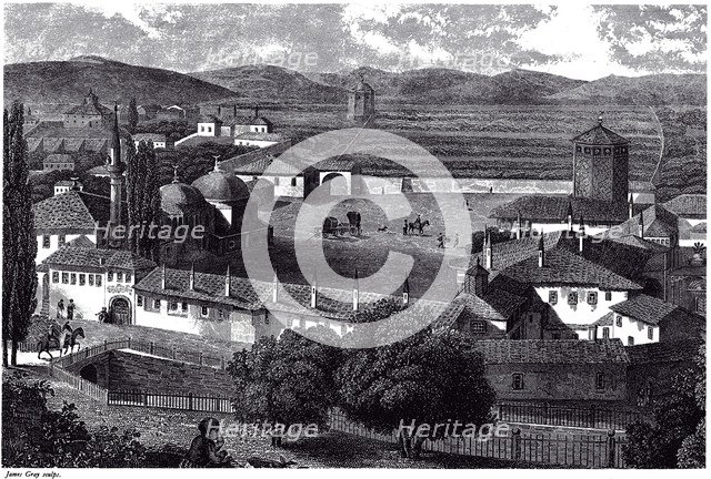 View of Bakhchisaray, ca 1845. Artist: 19244, James (active Mid of 19th cen.)