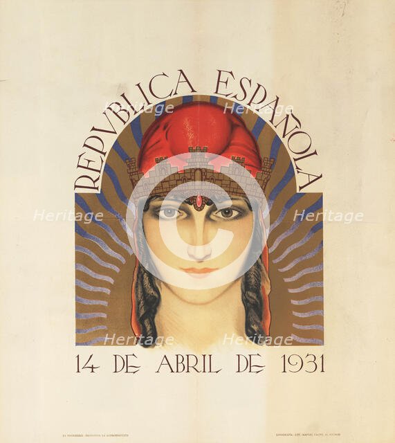 Spanish RepublicApril 14th. 1931. Creator: Dubón, Luis (1892-1953).
