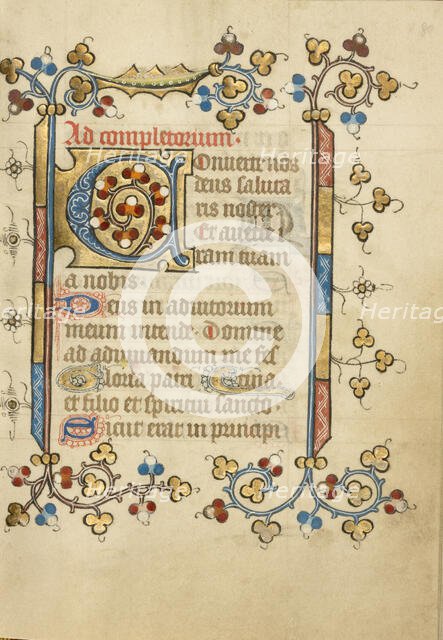 Decorated Initial C; Book of Hours, about 1405-1410. Creator: Unknown.