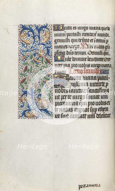 Book of Hours (Use of Rouen): fol. 35v, c. 1470. Creator: Master of the Geneva Latini (French, active Rouen, 1460-80).