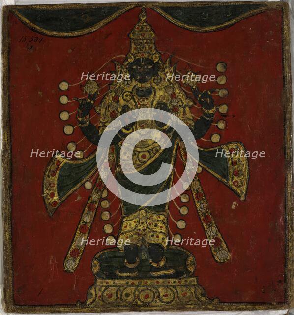 The Supreme Being of Hindu Cosmology, 1800.  Creator: Anon.