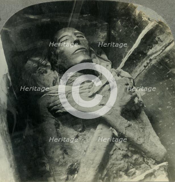 'The Body of Sethos I Who Lived in the 14th Century B.C., Cairo, Egypt', c1930s. Creator: Unknown.