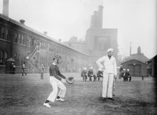 Sailors at play, Brooklyn Navy Yard, 1914. Creator: Bain News Service.