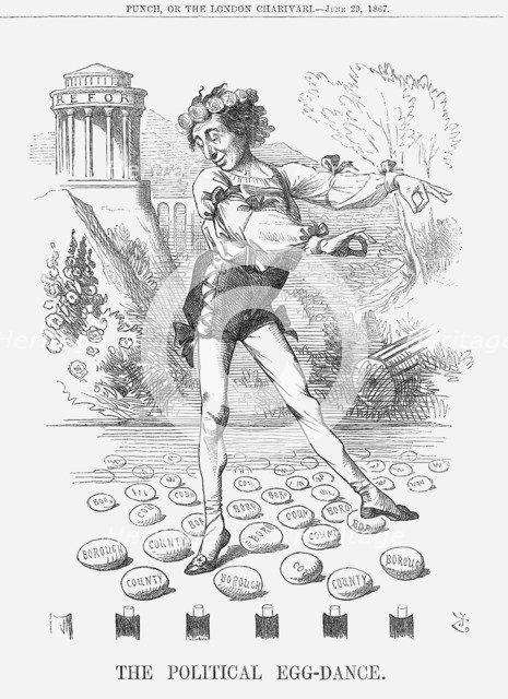 'The Political Egg-Dance', 1867. Artist: John Tenniel