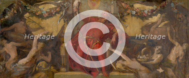 Gambrinus - Study for the Decorative Panel, 1875-1884. Creator: Hans Makart.