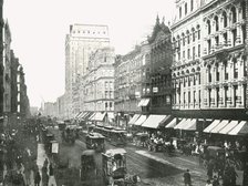 State Street, Chicago, USA, 1895. Creator: W & S Ltd.