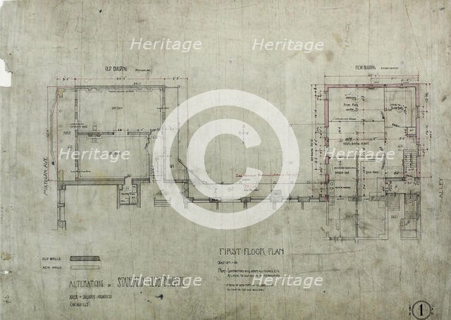 Standard Club Addition and Alterations, Elevations, 02/21/1892. Creator: Adler & Sullivan.