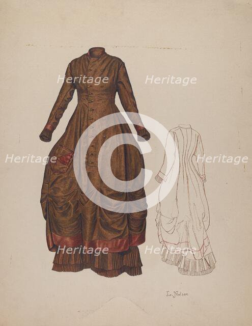 Dress, c. 1941. Creator: Lelah Nelson.