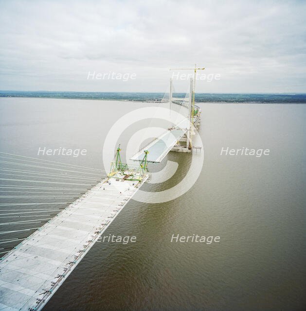 Second Severn Crossing, M4, New Passage, Pilning and Severn Beach, Gloucestershire, 18/10/1995. Creator: John Laing plc.