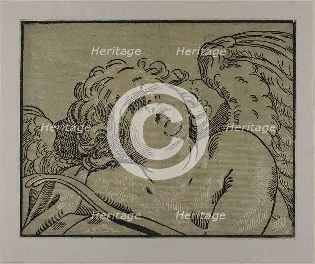 Bust of Sleeping Cupid, 1627/53. Creator: Bartolomeo Coriolano.