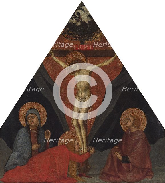 The Crucifixion with the Virgin, Mary Magdalene and St. John the Evangelist, ca 1400. Artist: Andrea di Bartolo (bef. 1389-1428)