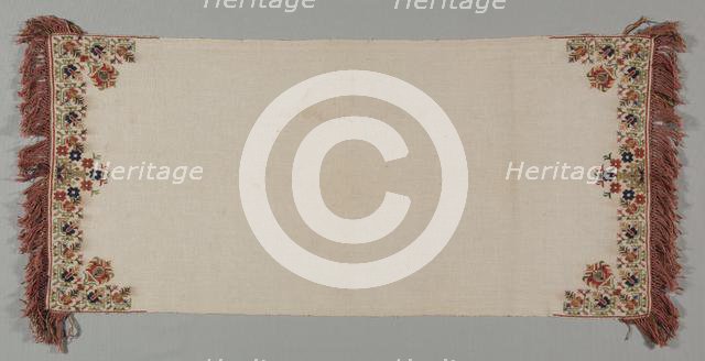 Embroidered Towel (Peshkir), 19th century. Creator: Unknown.