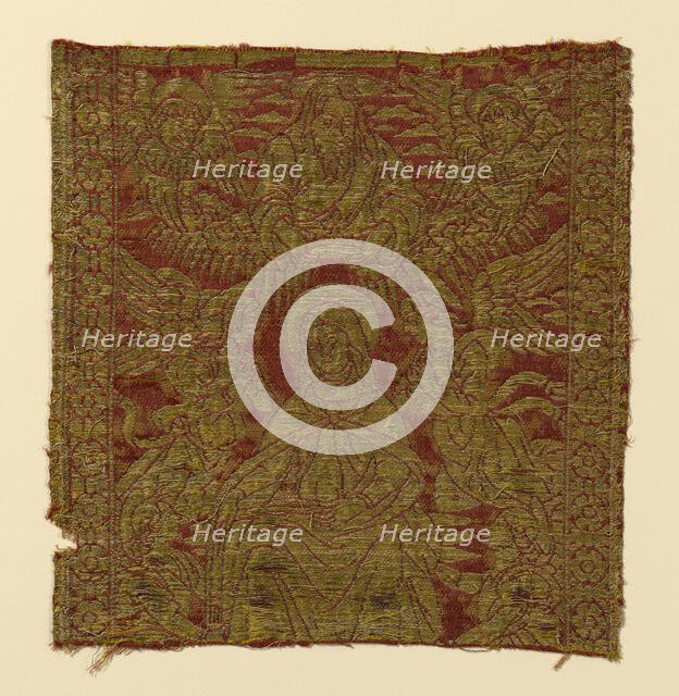 Fragment (From an Orphrey Band), Florence, 15th century. Creator: Unknown.