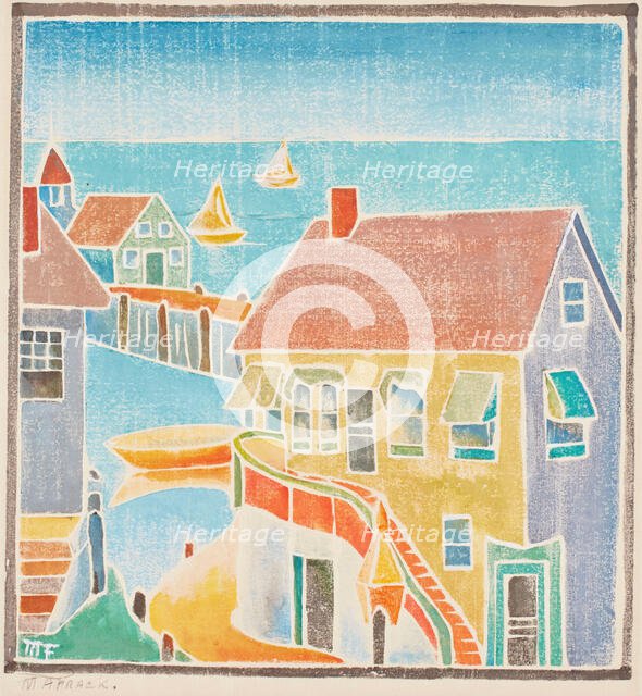 Provincetown Houses, about 1920. Creator: Mary Alice Frack.