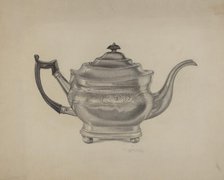 Teapot, c. 1938. Creator: Douglas Cox.