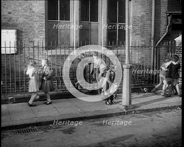 Children Playing Outside, 1940. Creator: British Pathe Ltd.