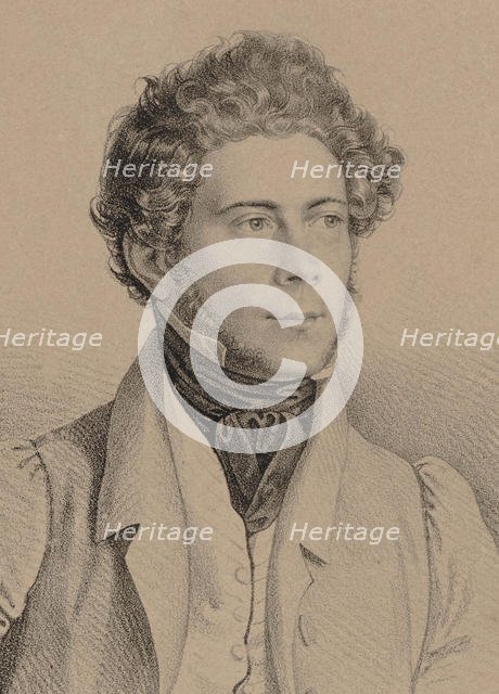 Portrait of the Composer Joseph Lanner (1801-1843) , 1830. Creator: Anonymous.