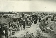 'French Field-Service Kitchens Behind the Firing Line', (1919).  Creator: Unknown.