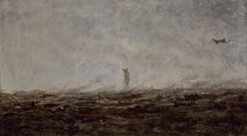 Le Rêve : Paris incendié, septembre 1870, 1870. Creator: Jean-Baptiste-Camille Corot.