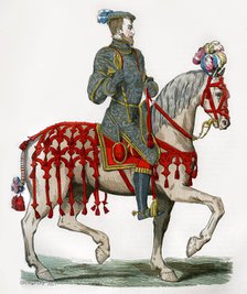 Henry II of France, as captain of the light cavalry, 16th century (1882-1884). Artist: Unknown