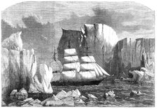 The George Thompson leaving the icebergs in the Antarctic Ocean, 1868. Creator: Unknown.