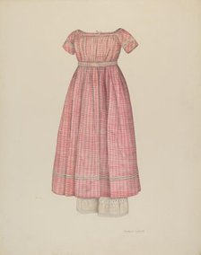 Girl's Dress with Pantaloons, c. 1941. Creator: Nancy Crimi.