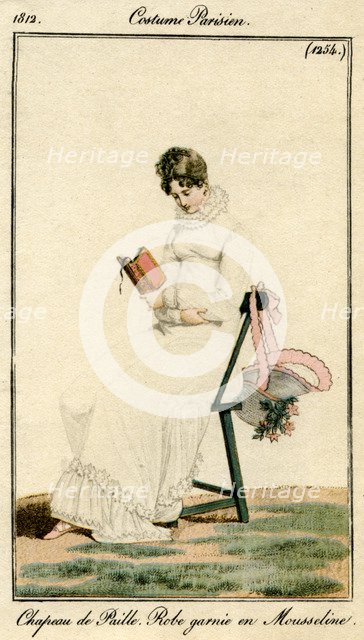 French fashions of the 19th century, 1812 (1938). Artist: Unknown