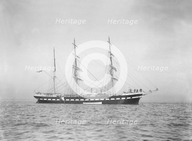 The 611 ton auxilary barque ship 'Belem', 1919. Creator: Kirk & Sons of Cowes.