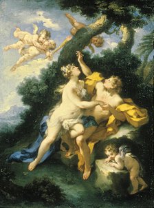 Angelica and Medoro, c1720-1750. Creator: Michele Rocca.