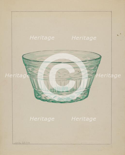 Bowl, c. 1937. Creator: John Dana.