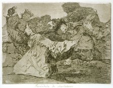 The Disasters of War, a series of etchings by Francisco de Goya (1746-1828), plate 75: 'Farándula…