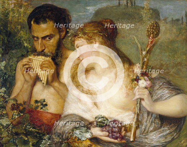 Nymph and Faun, 1878. Creator: Ernst Josephson.