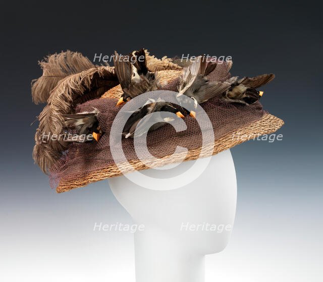 Hat, American, ca. 1890. Creator: Mlle. Louise.