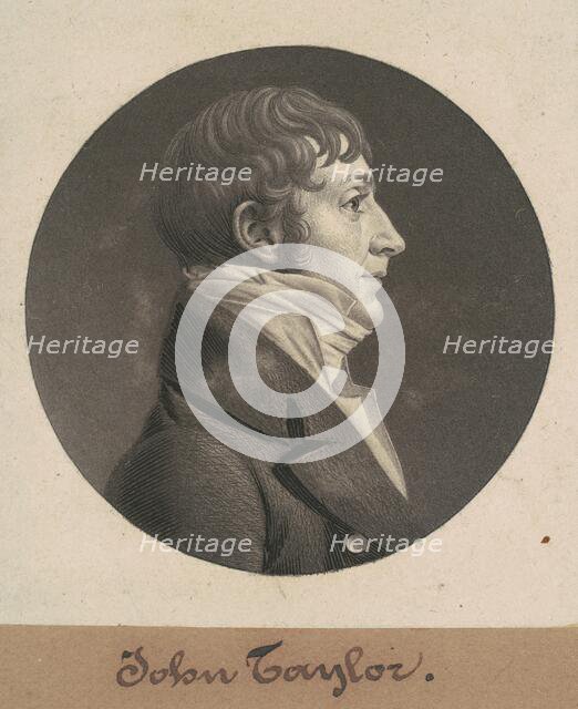 John Taylor, 1806. Creator: Charles Balthazar Julien Févret de Saint-Mémin.