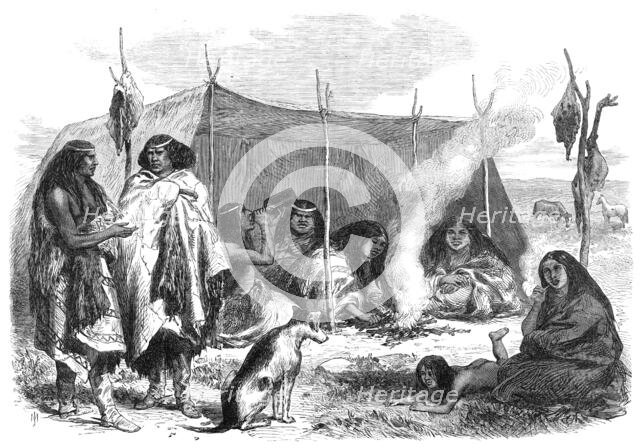 A Patagonian wigwam, 1869. Creator: Unknown.