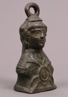 Steelyard weight in the form of Athena, Byzantine, 6th-9th century (?). Creator: Unknown.
