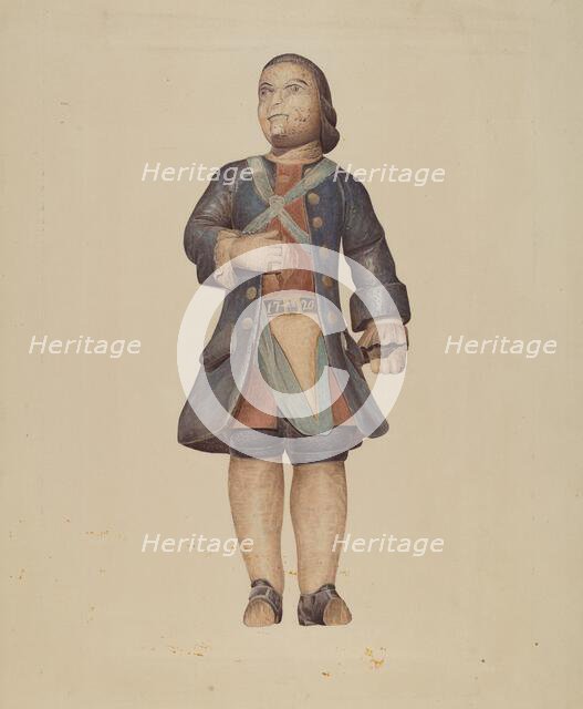 Billethead Soldier, 1935/1942. Creator: Unknown.