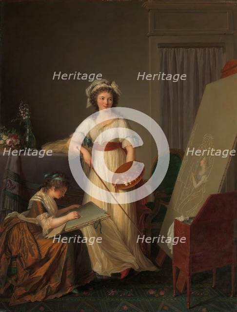 The Interior of an Atelier of a Woman Painter, 1789. Creator: Marie Victoire Lemoine.